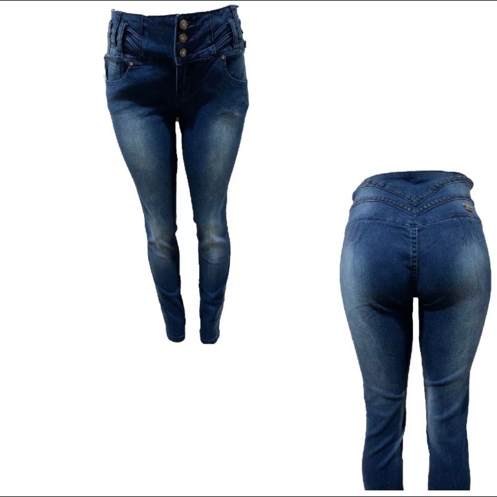 New Tush push fade blue Colombian designed jeans